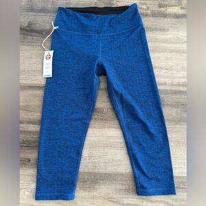 Manduka Bare Capri Leggings NWT – Indigo Herringbone (S)
